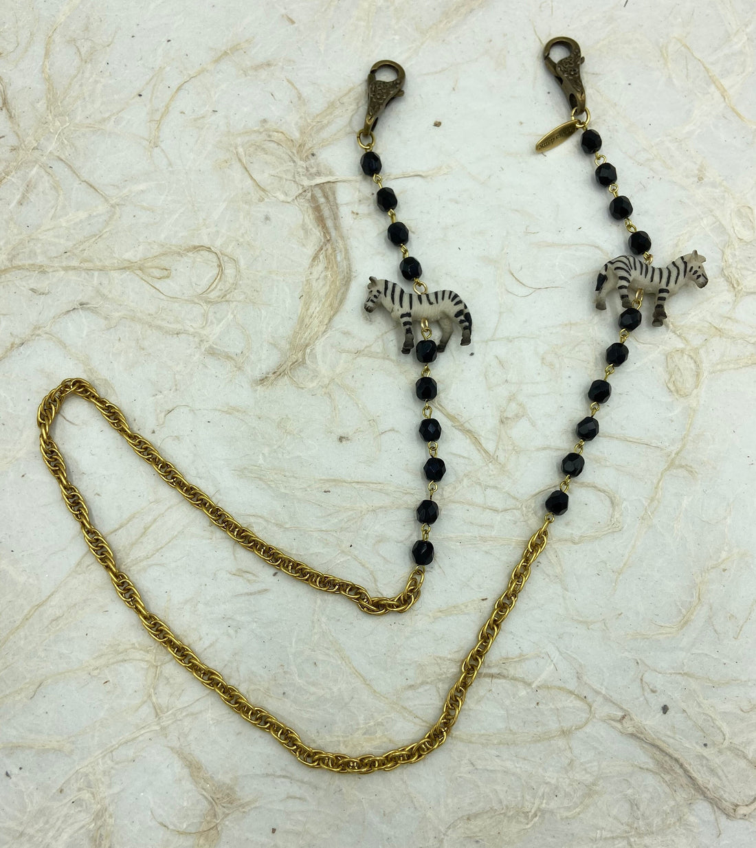 Lenora Dame Zebra Mask Chain