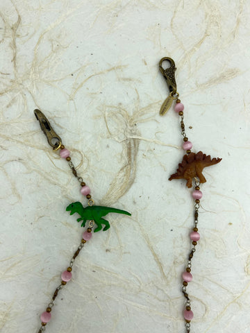 Lenora Dame Pink + Dino Mask Chain