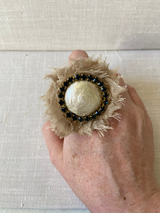 Lenora Dame Cup of Tea Statement Ring