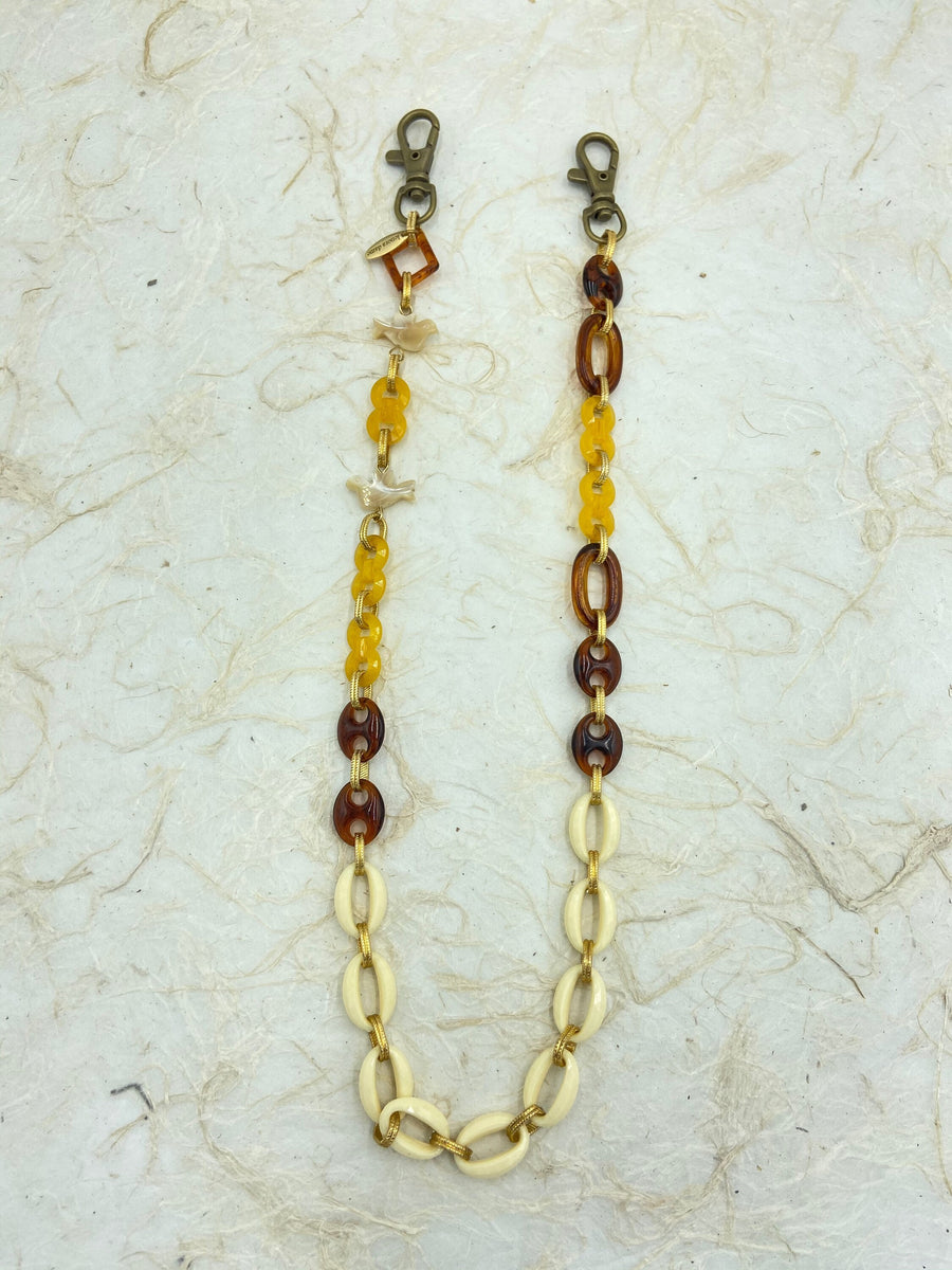 Lenora Dame Rare Acrylic Birdie Mask Chain