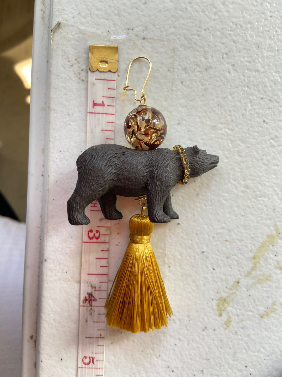 Lenora Dame Gordon the Grizzly Bear Earrings