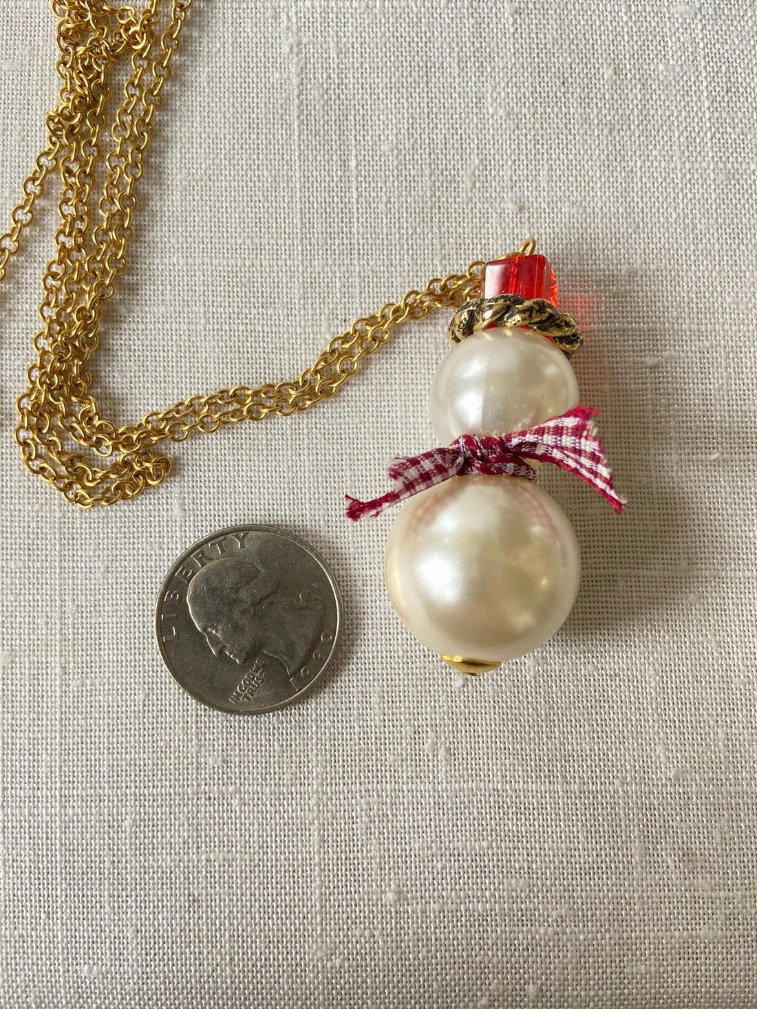 Lenora Dame Frosty The Snowman Necklace