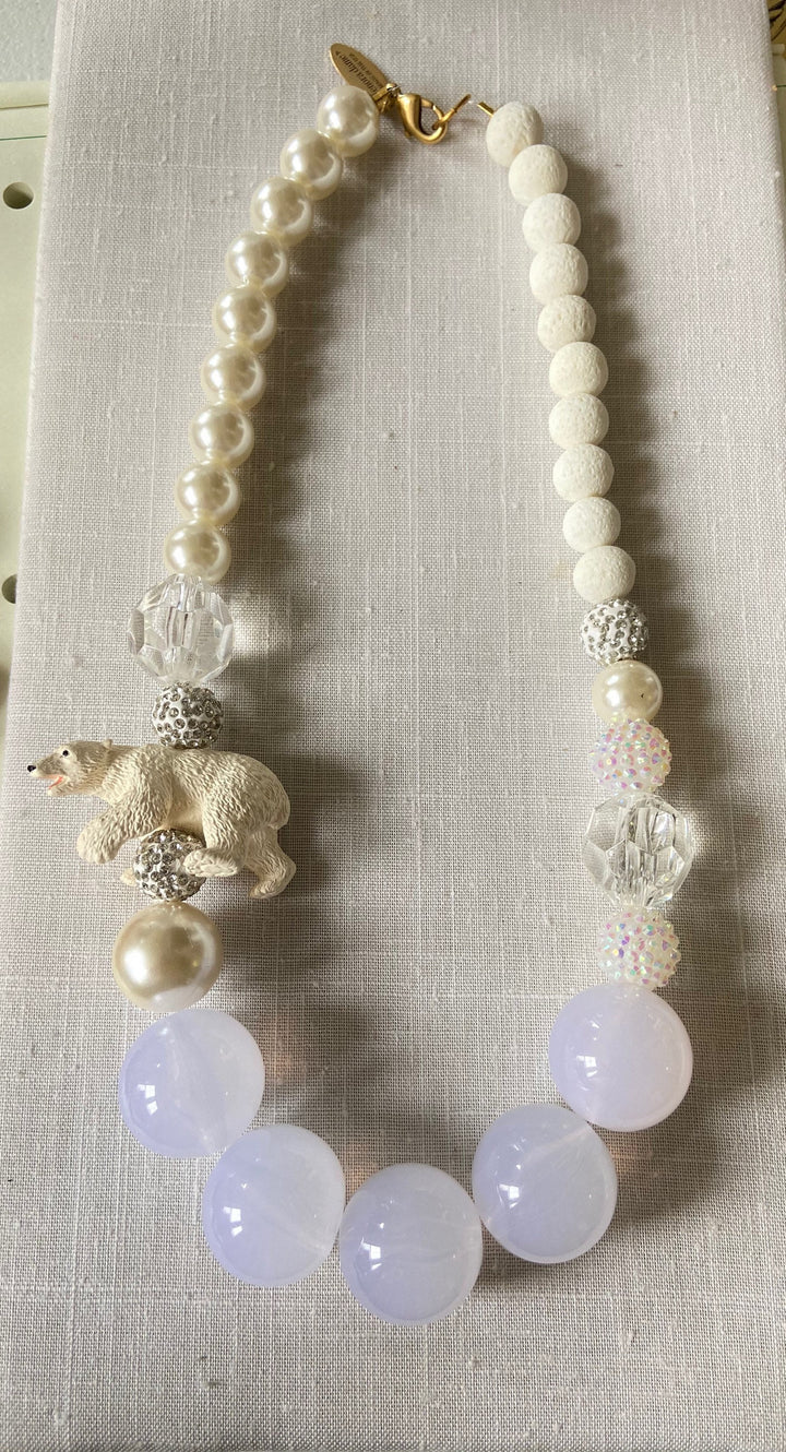 Lenora Dame Polar Bear Queen Mum Necklace