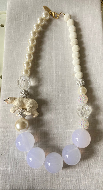 Lenora Dame Polar Bear Queen Mum Necklace