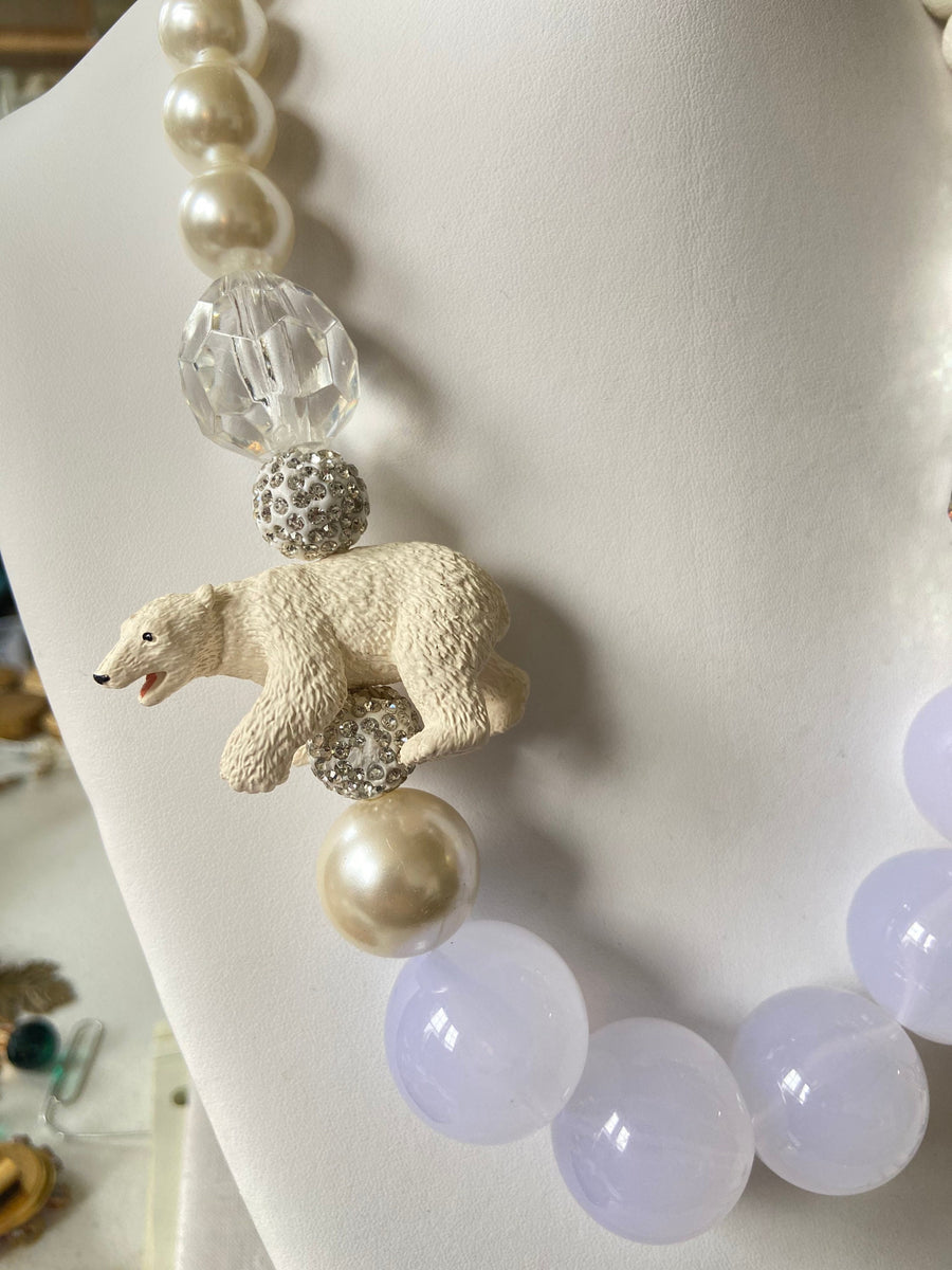 Lenora Dame Polar Bear Queen Mum Necklace