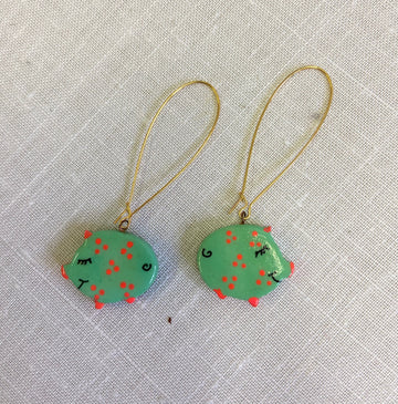 Lenora Dame Sunset Pig Earrings