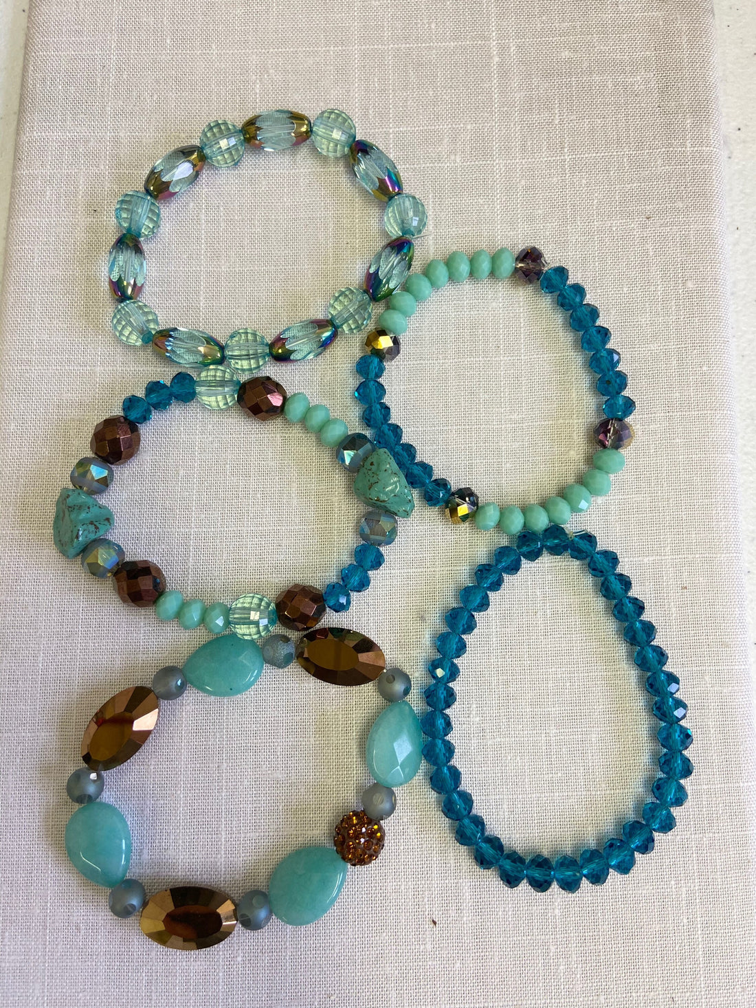 Lenora Dame 5 Piece Paradise Valley Stretch Bracelet Set