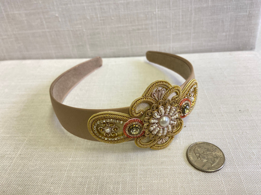 Lenora Dame Silver & Gold Headband