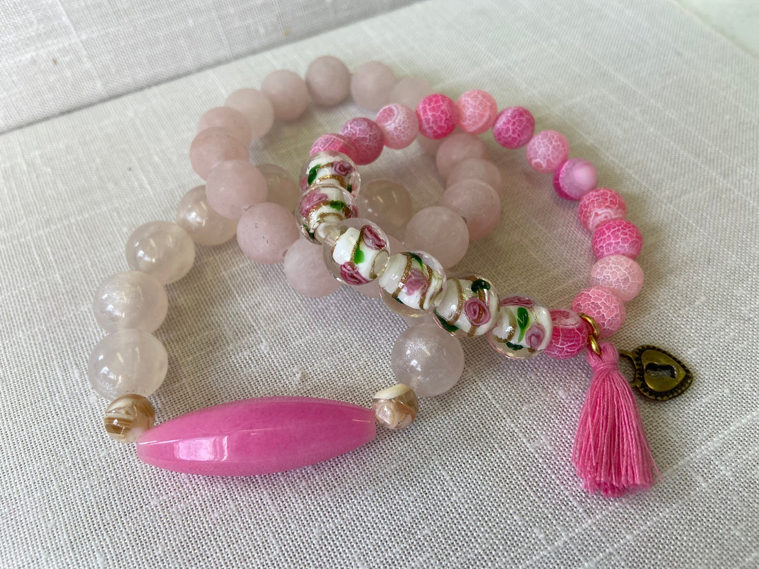 Lenora Dame Pinky St. Valentine Stretch Bracelet Set