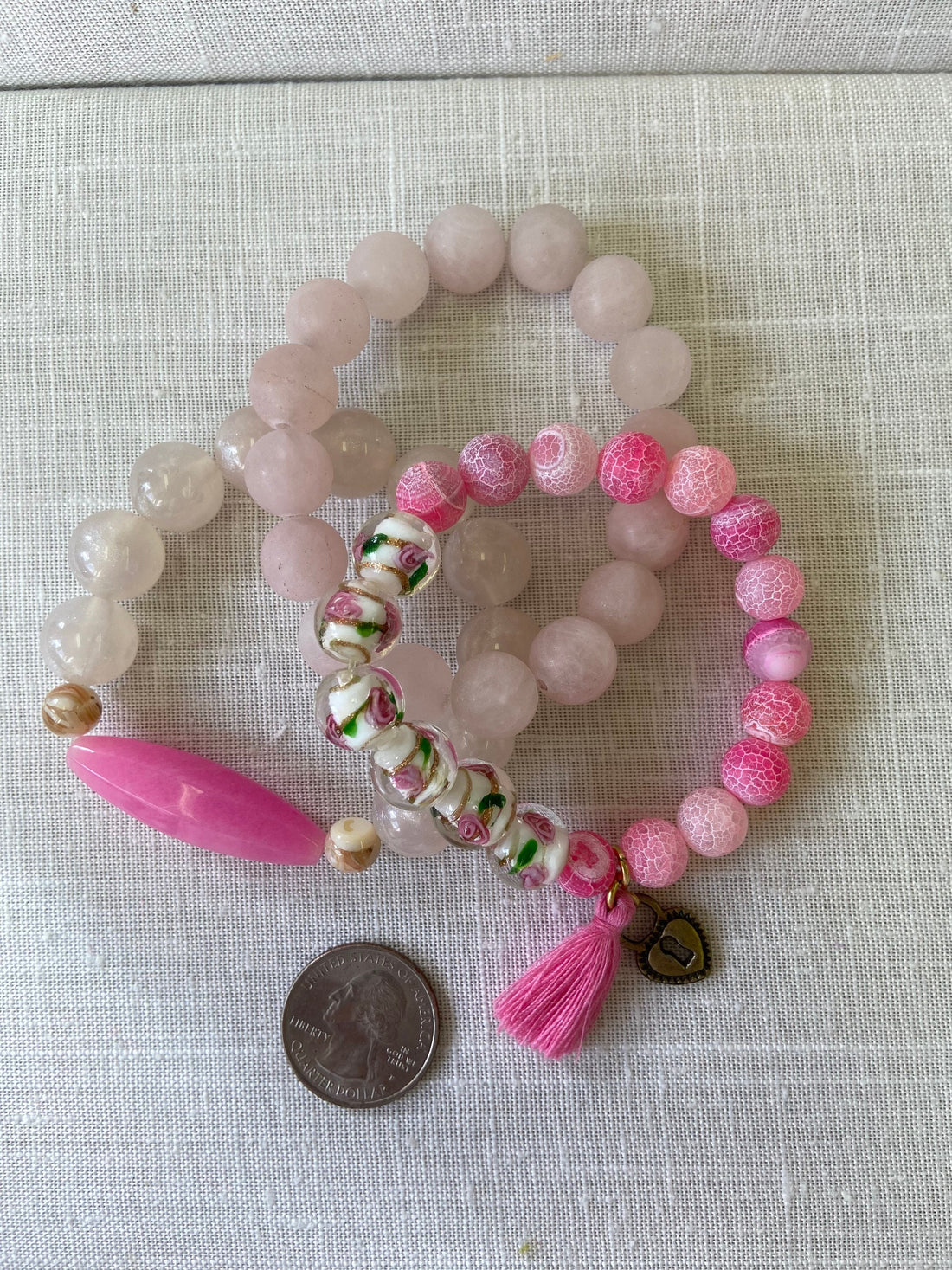 Lenora Dame Pinky St. Valentine Stretch Bracelet Set