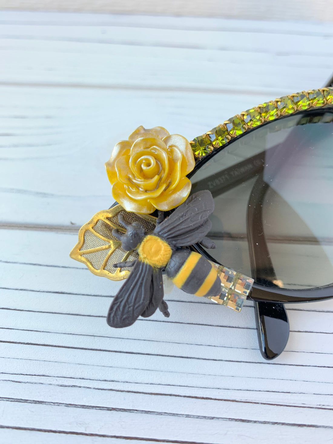 Lenora Dame Honey Bee Sunnies Embellished Sunglasses