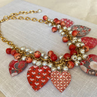Lenora Dame Queen of Hearts Charm Necklace