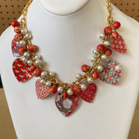 Lenora Dame Queen of Hearts Charm Necklace