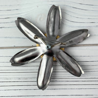 Lenora Dame Oversize Decoupage Flower Pin