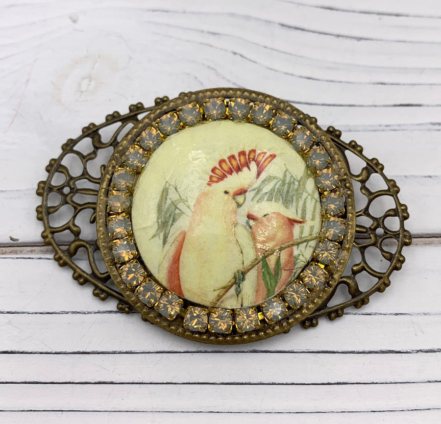 Lenora Dame Cockatoo Brooch