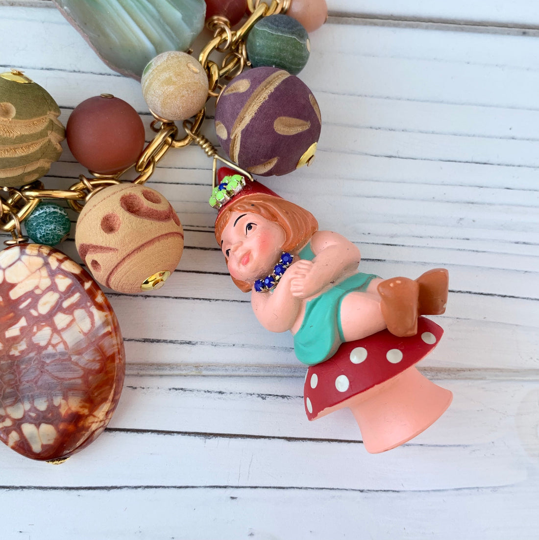 Lenora Dame A Gnome’s Secret Charm Necklace