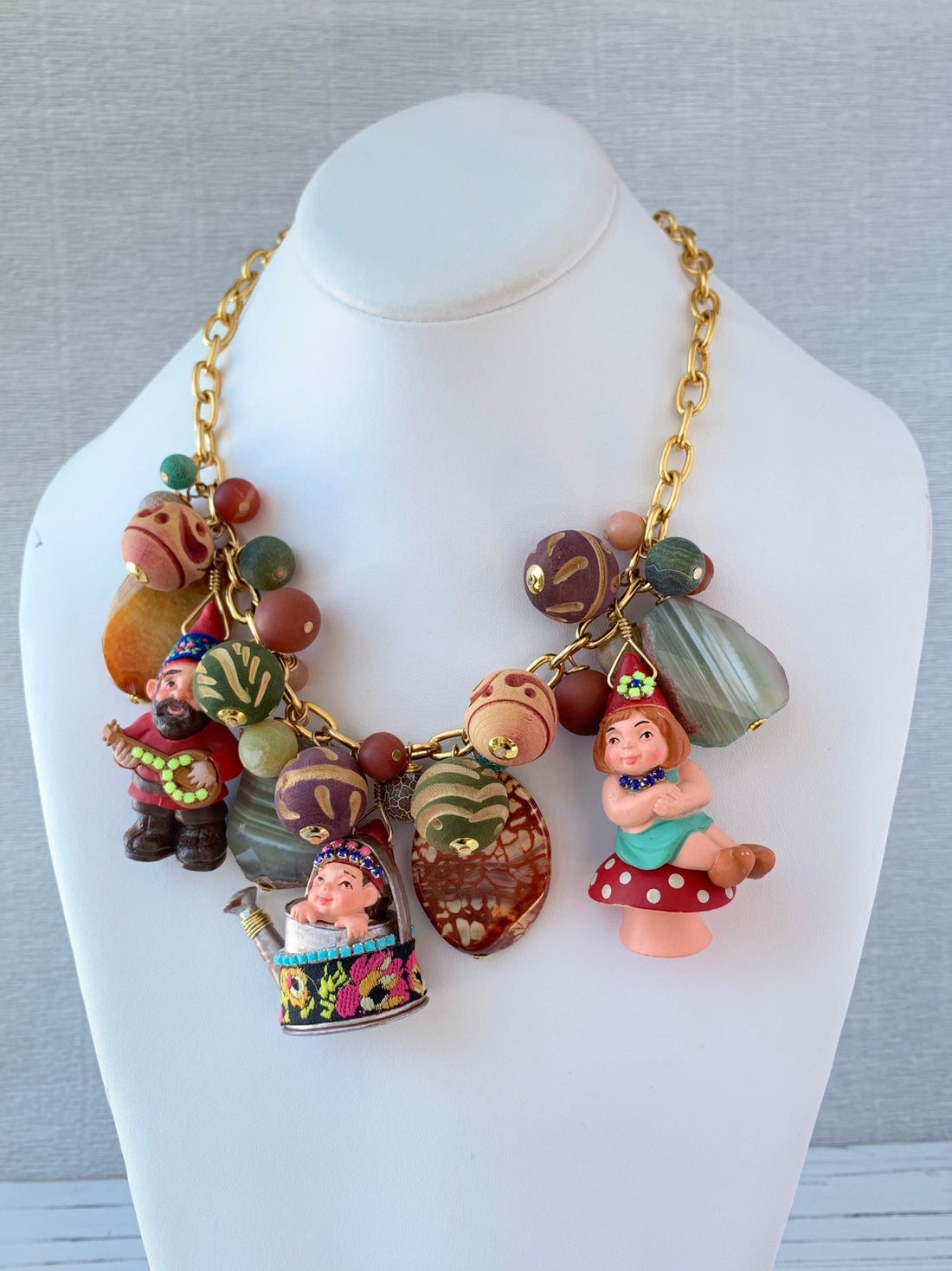 Lenora Dame A Gnome’s Secret Charm Necklace