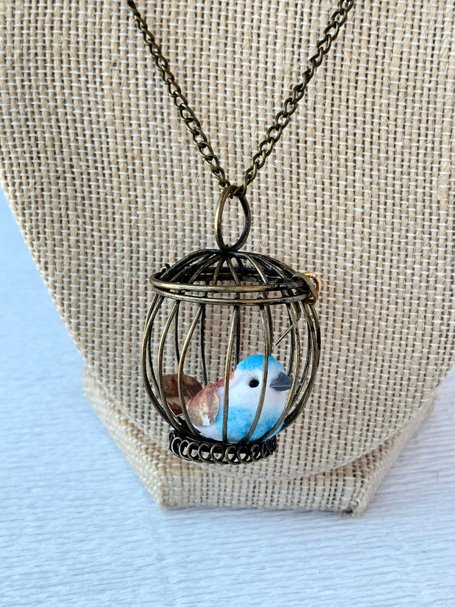 Lenora Dame I Know Why The Caged Bird Sings Birdcage Necklace