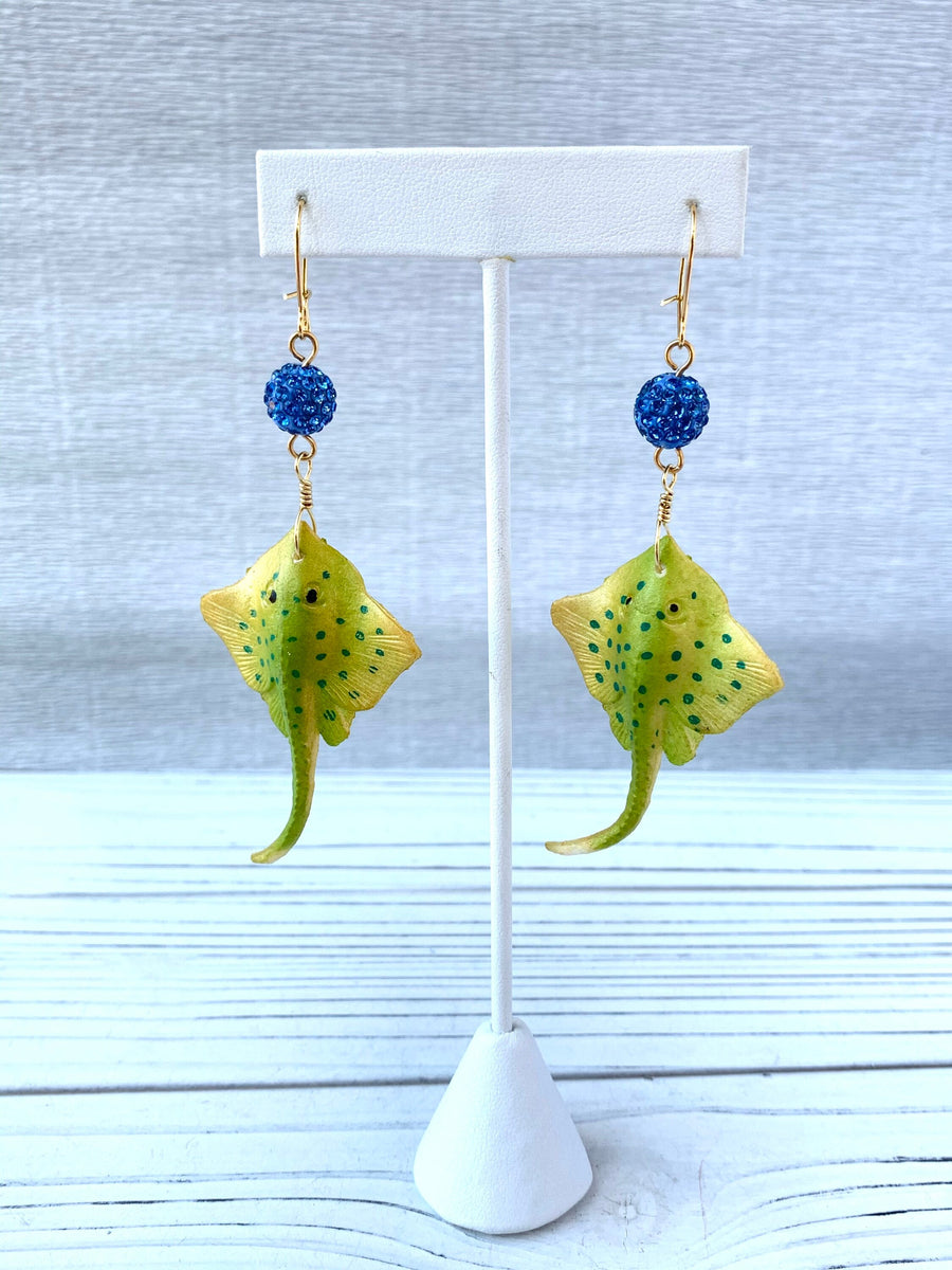 Lenora Dame Coastal Waters Stingray Earrings