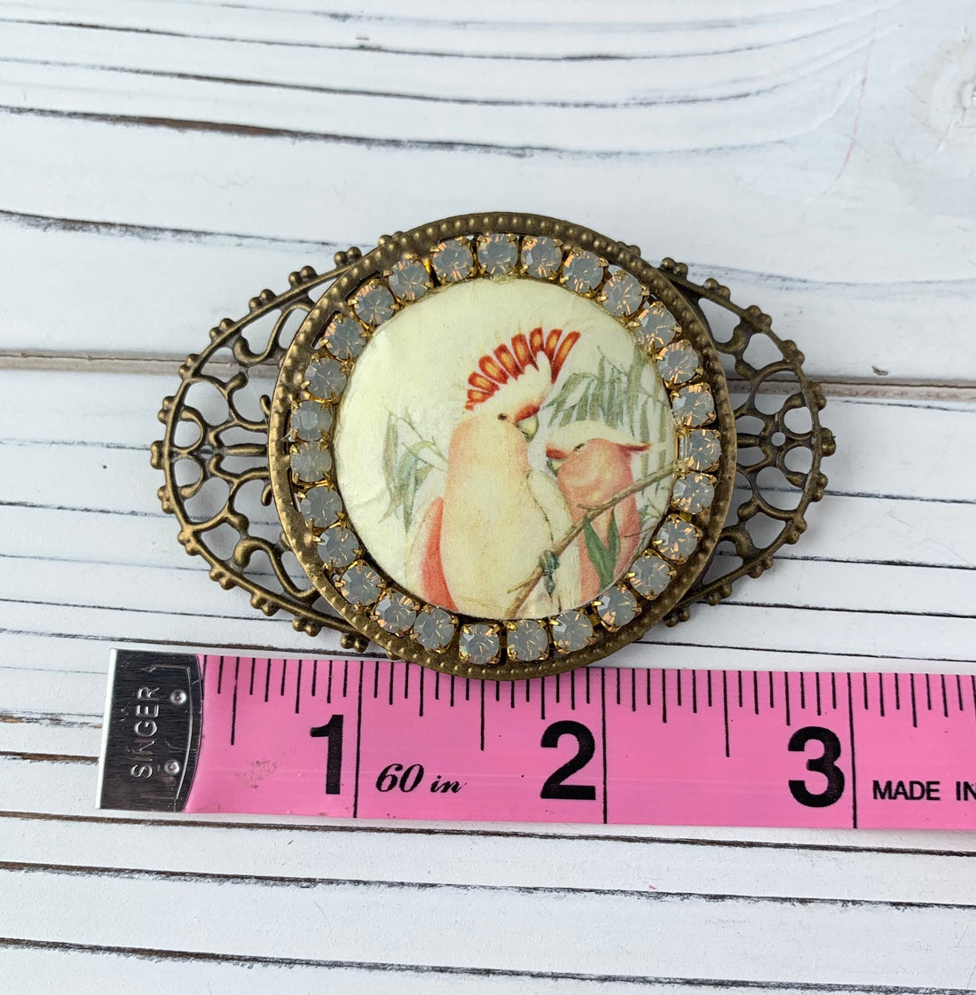 Lenora Dame Cockatoo Brooch