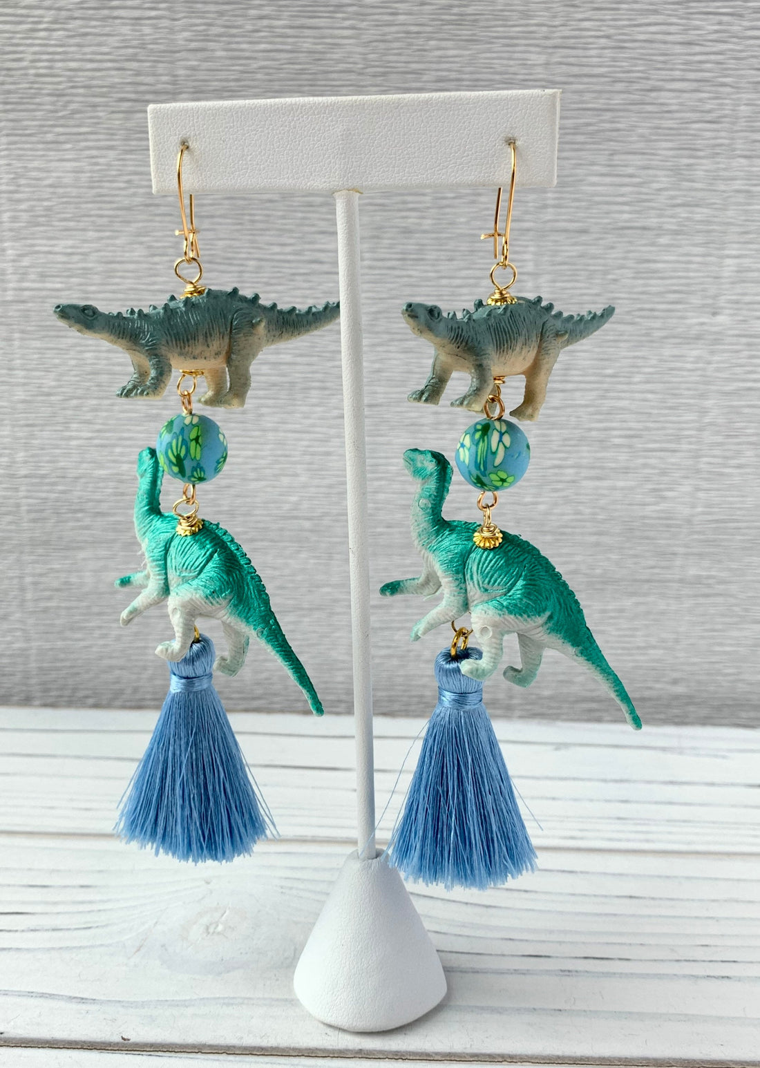 Lenora Dame Dino Duo Tassel Earrings