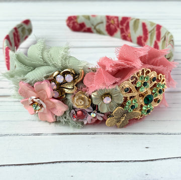 Lenora Dame Butterfly Garden Headband