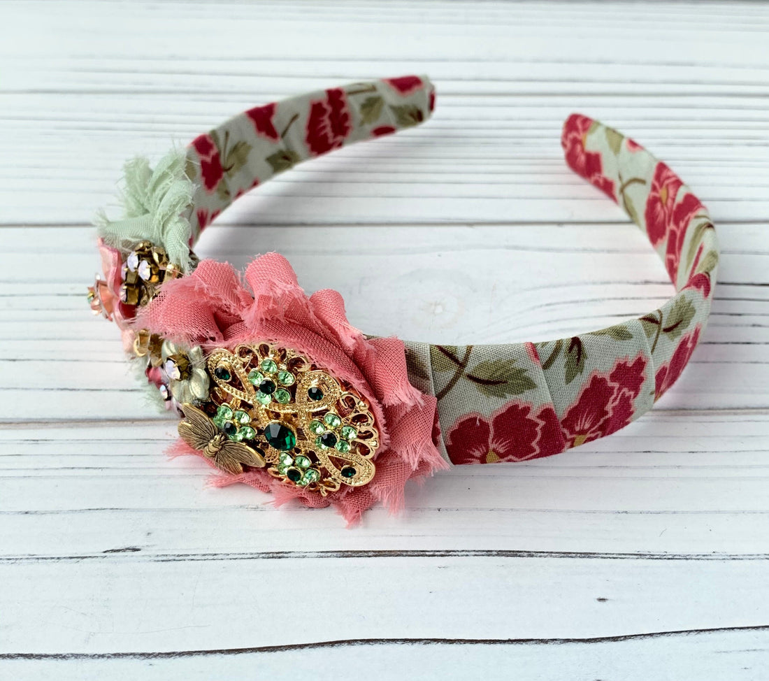 Lenora Dame Butterfly Garden Headband