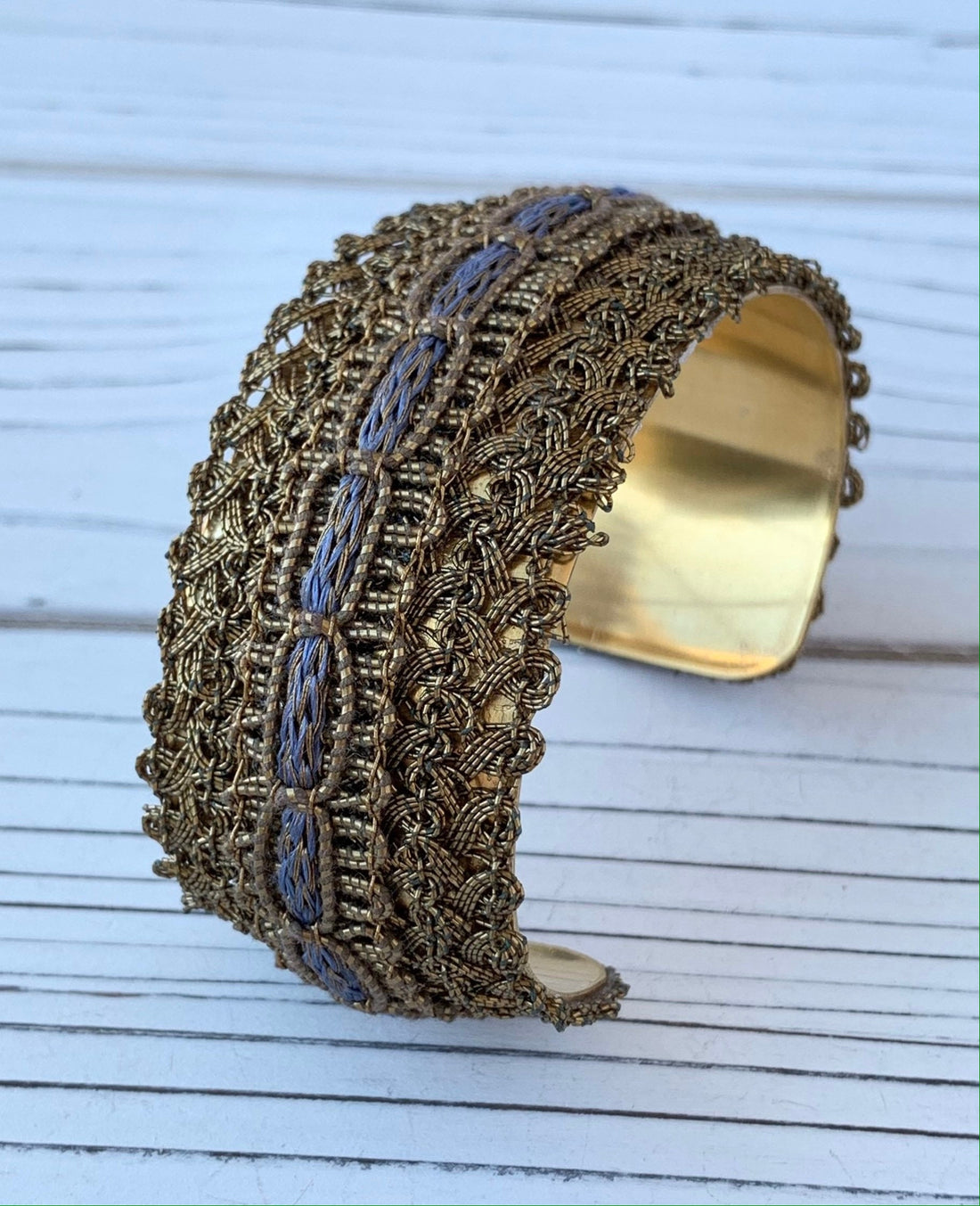 Lenora Dame Tudor Collection Cuff Bracelet in Violet