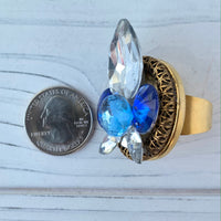 Lenora Dame One of a Kind Statement Ring in Sapphire