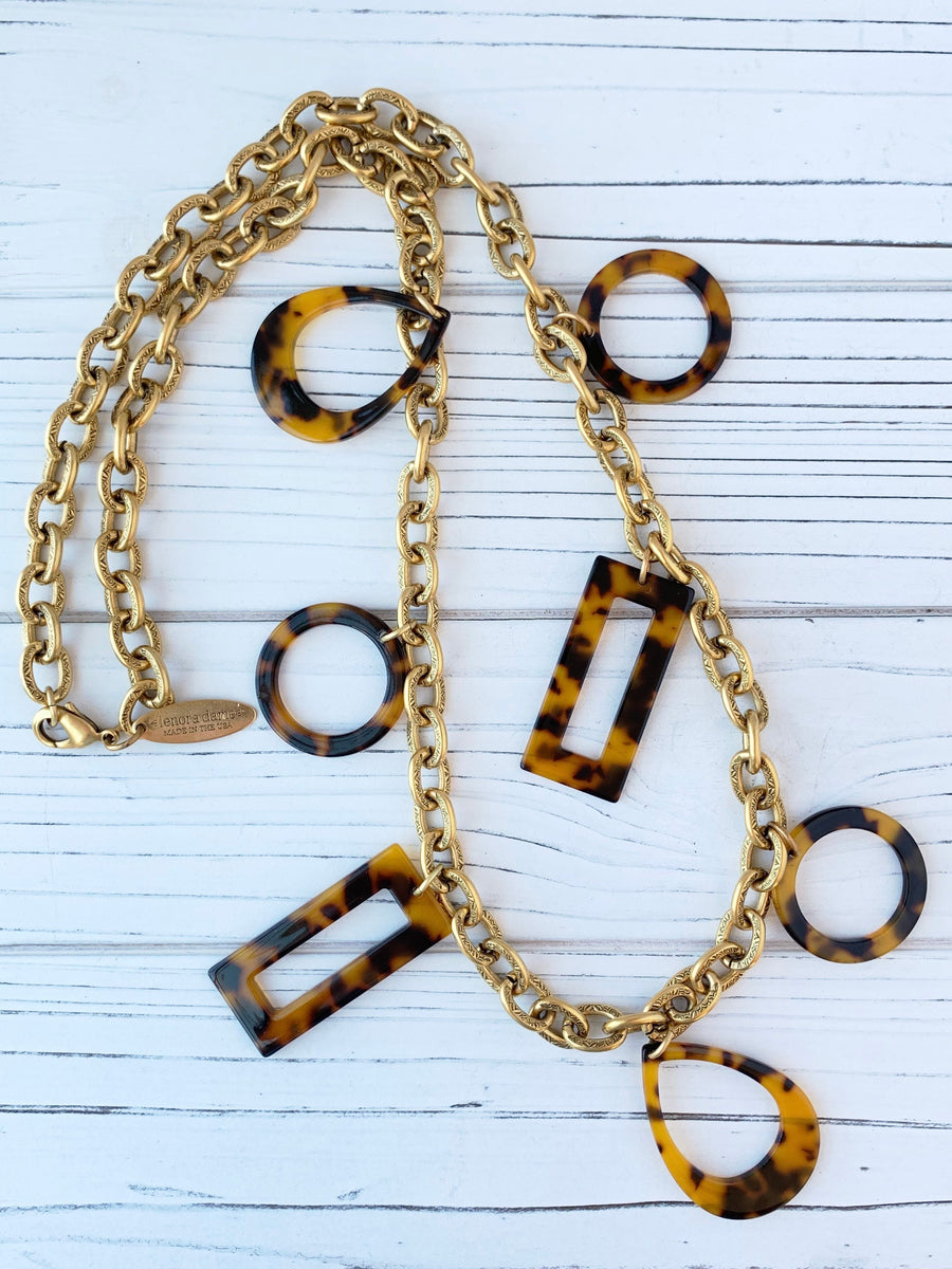 Lenora Dame Timeless Tortoise Shell Necklace