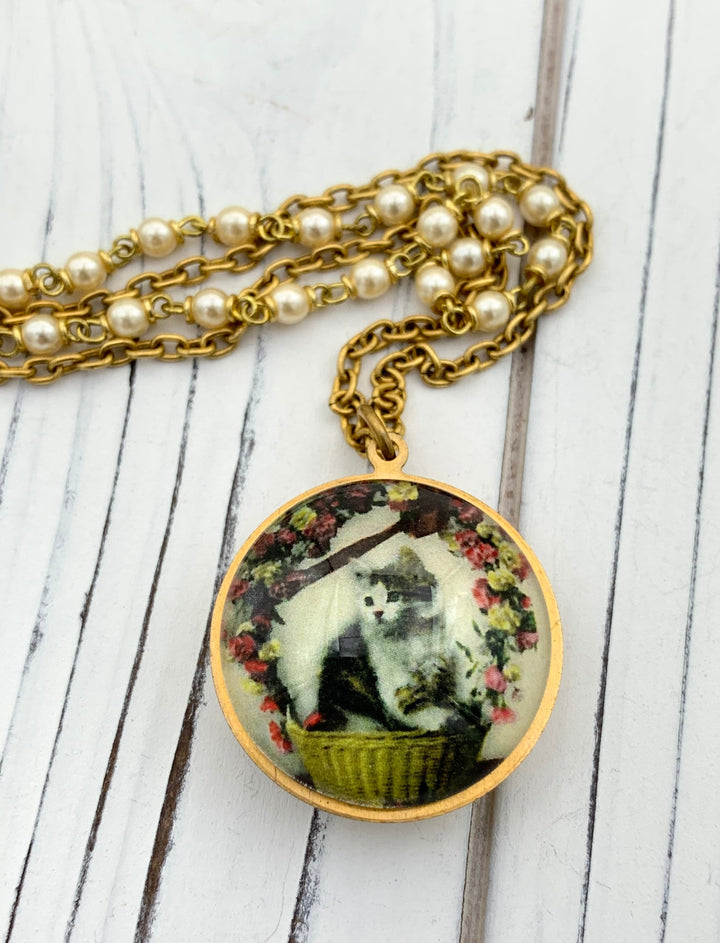 Lenora Dame Mildred Kitten Pendant Necklace