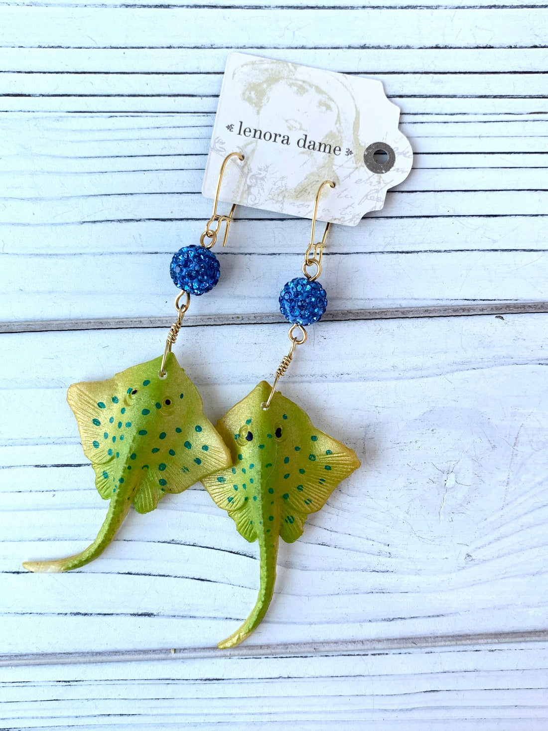 Lenora Dame Coastal Waters Stingray Earrings