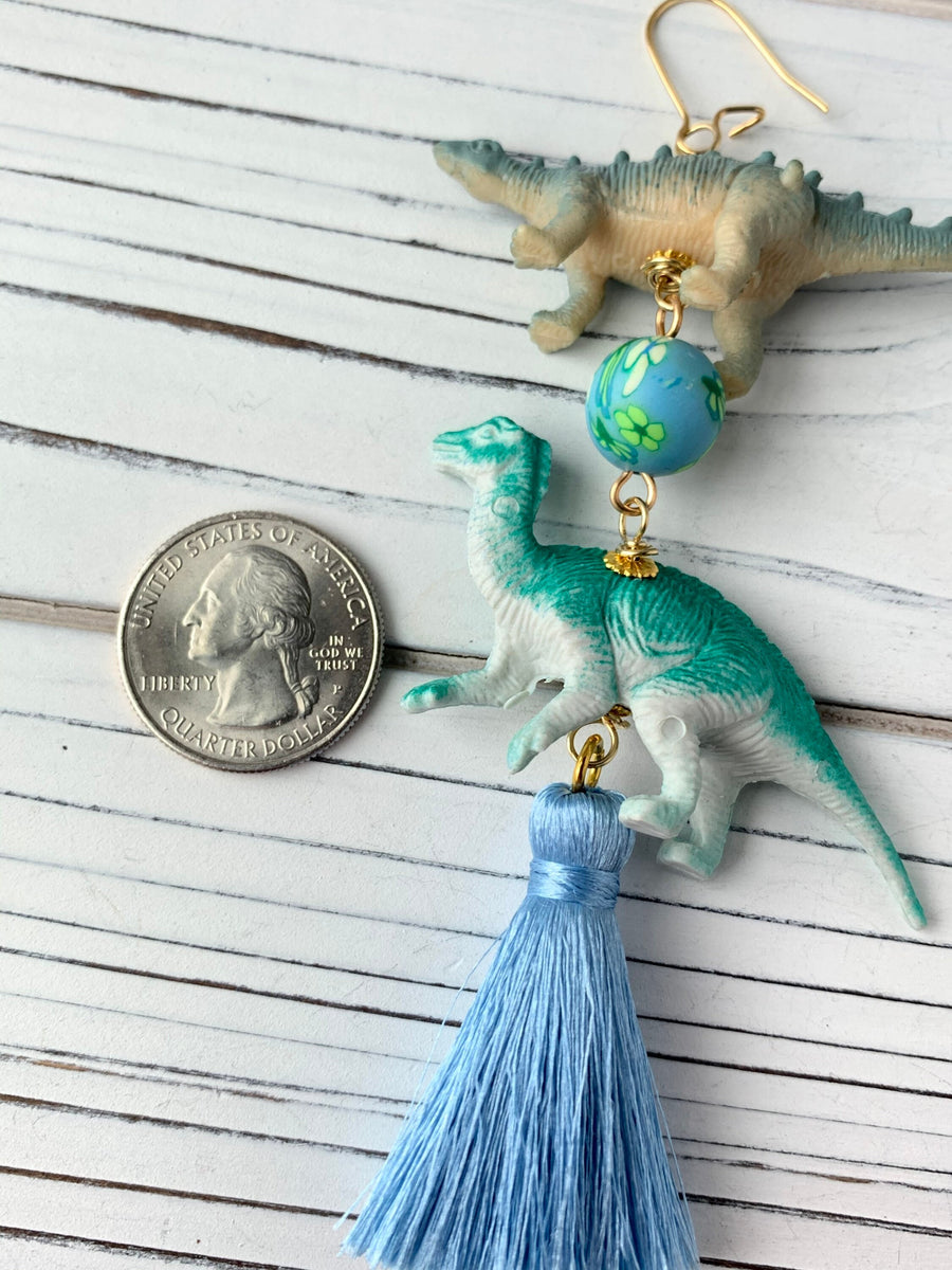 Lenora Dame Dino Duo Tassel Earrings