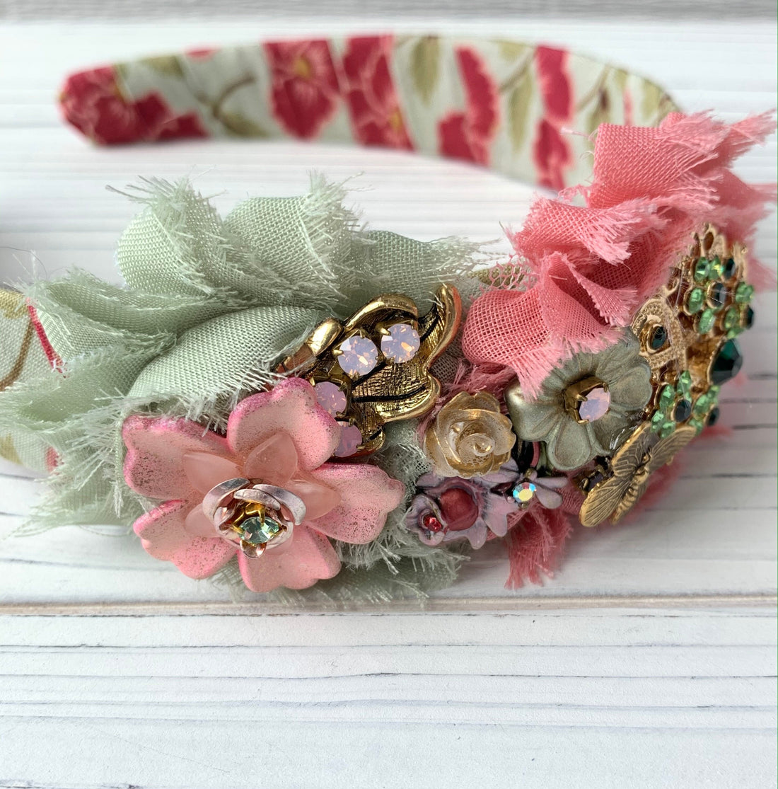 Lenora Dame Butterfly Garden Headband