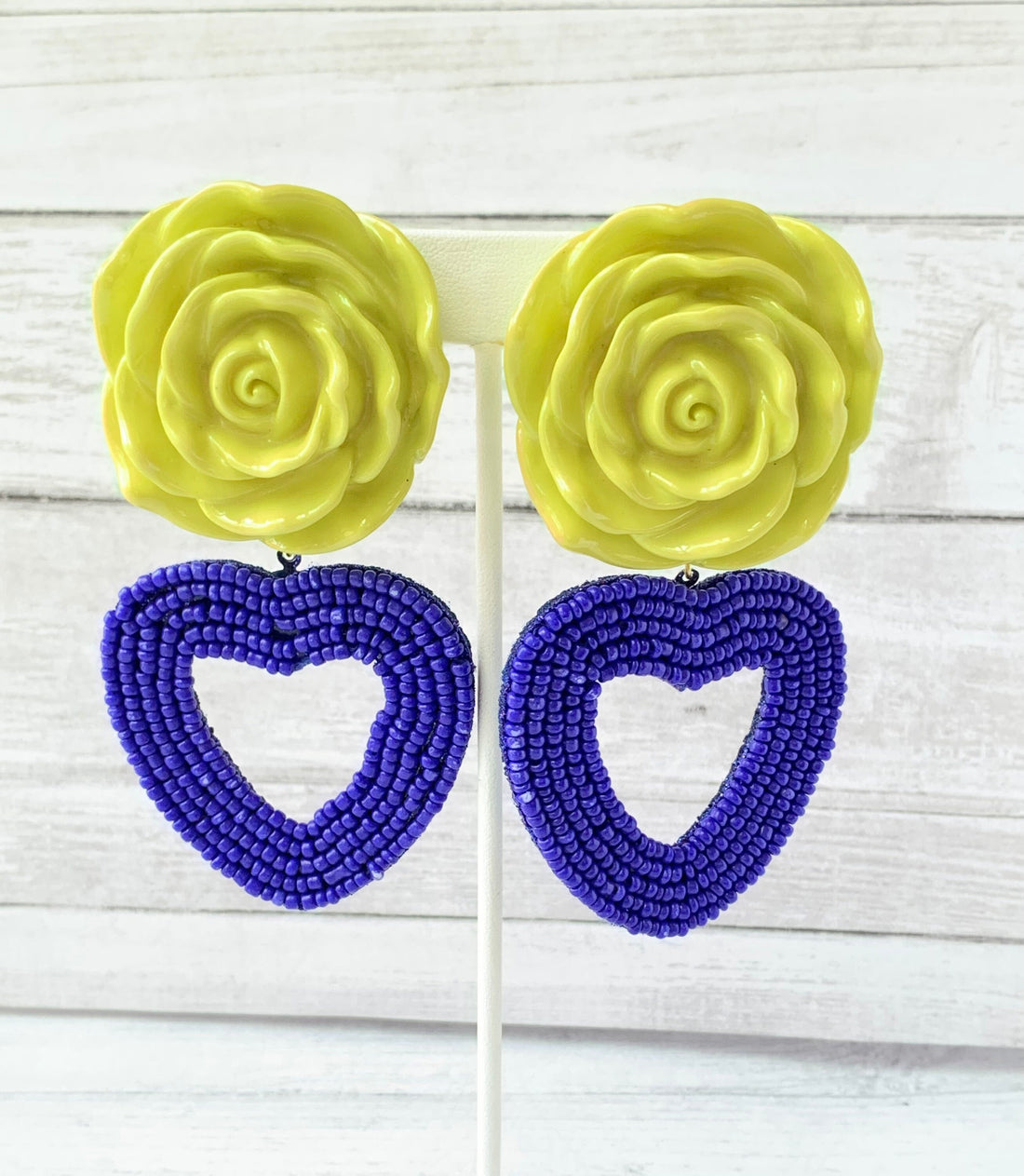 Lenora Dame Verbena Rose Earrings - Last One