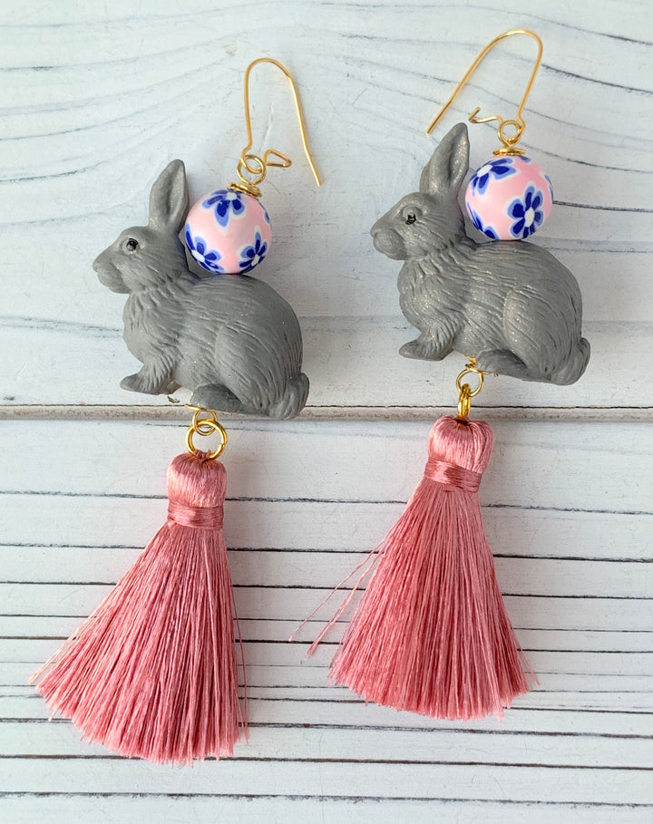 Lenora Dame Some-Bunny to Love Tassel Earrings