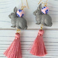 Lenora Dame Some-Bunny to Love Tassel Earrings