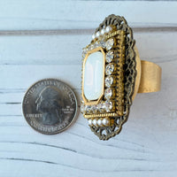 Lenora Dame Old World Statement Ring in Opal