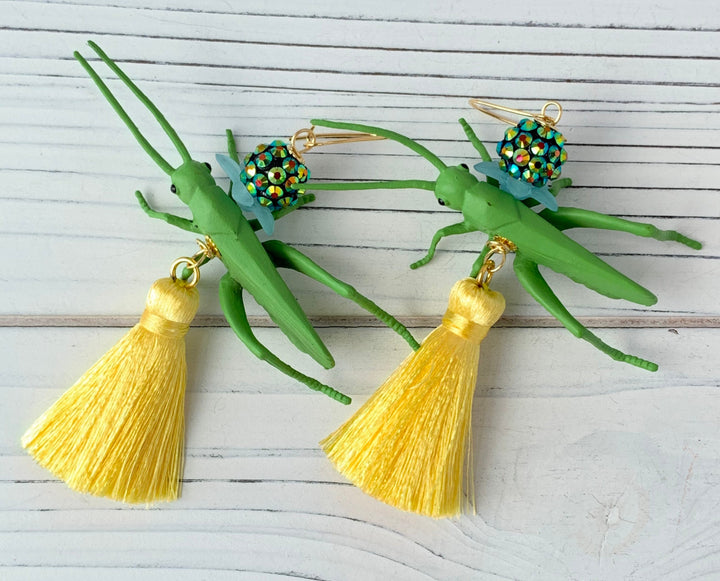 Lenora Dame Jiminy Cricket Tassel Earrings