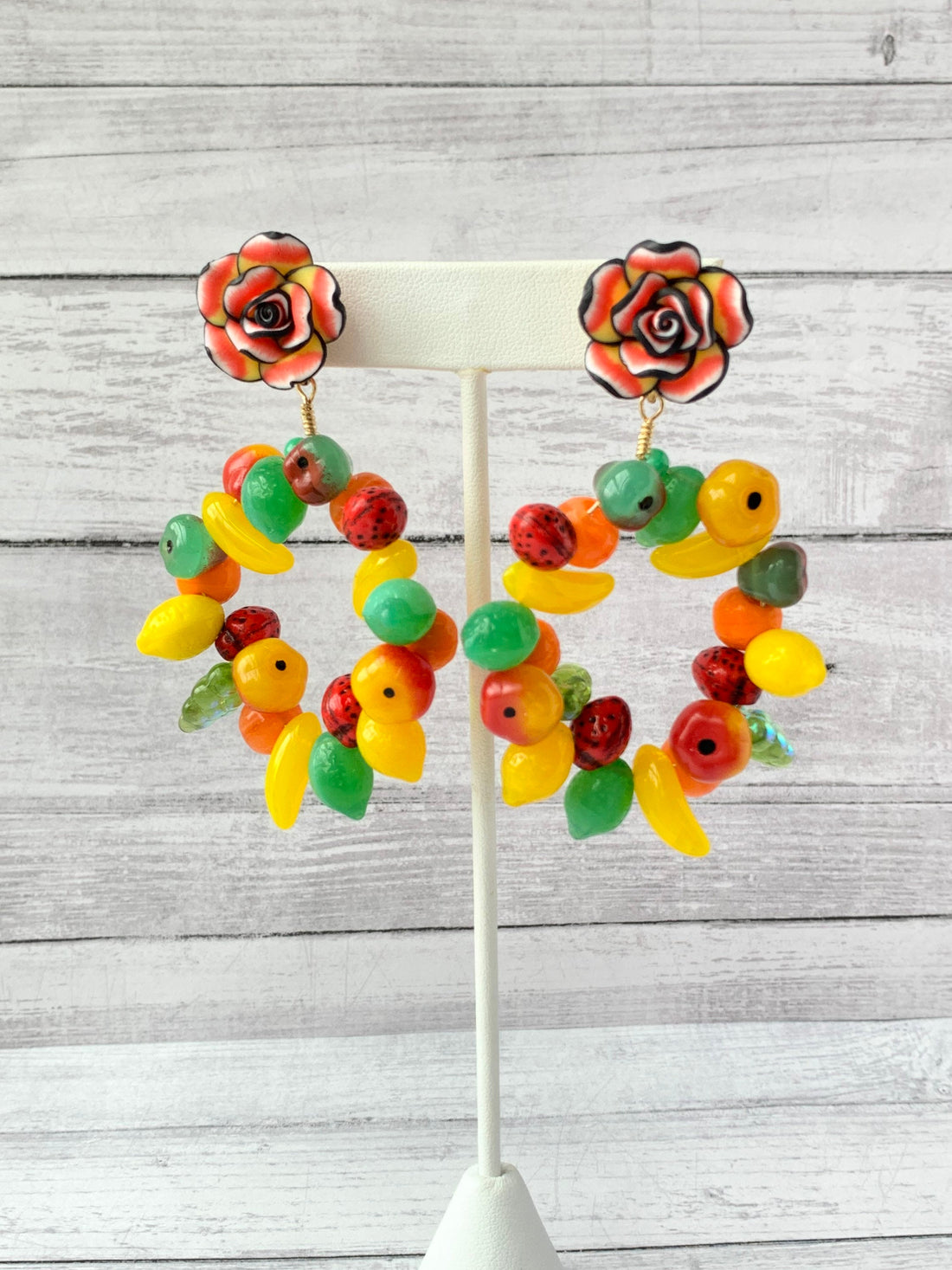 Lenora Dame Tropic of Cancer Fruit Statement Earrings