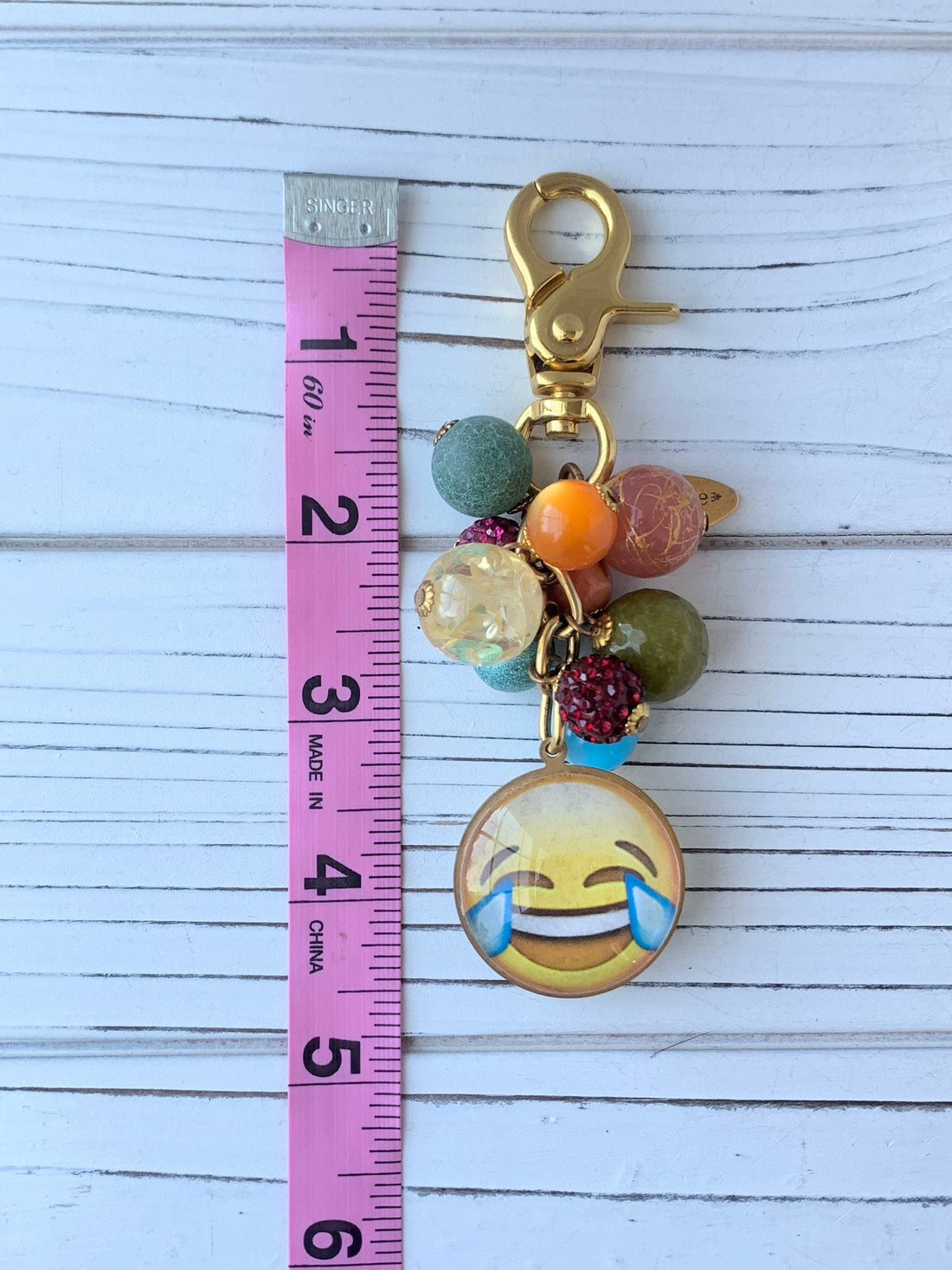 Lenora Dame LOL Emoji Purse and Bag Charm - Keychain