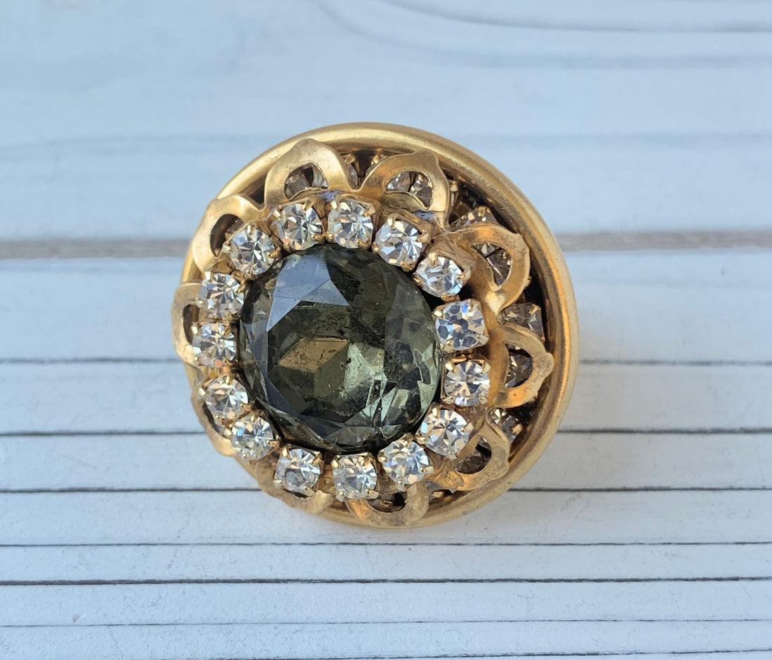 Lenora Dame Green Eyed Lady Statement Ring