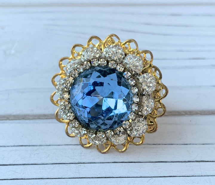 Lenora Dame Baby's Got the Blues Statement Ring