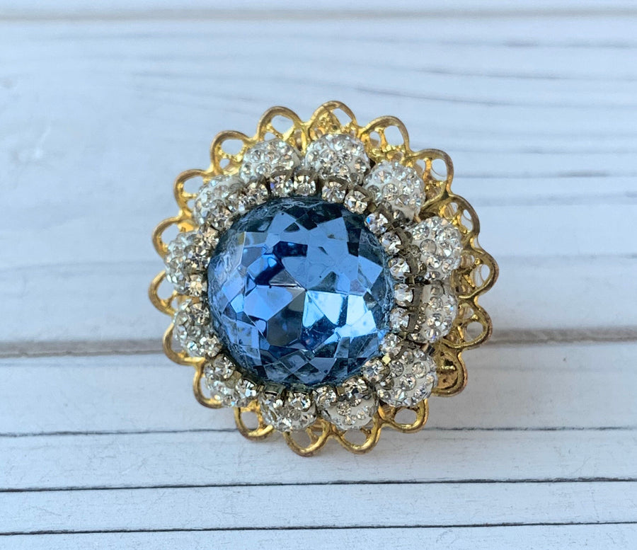 Lenora Dame Baby's Got the Blues Statement Ring