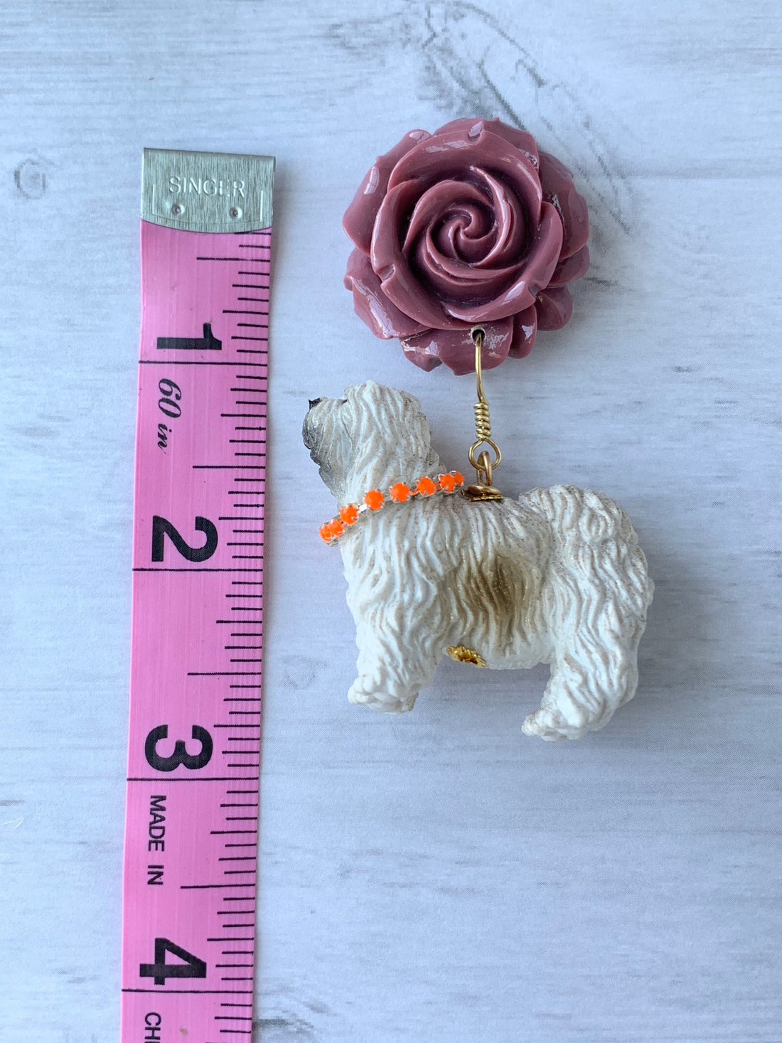 Lenora Dame Fifth Avenue Sheepdog Earrings