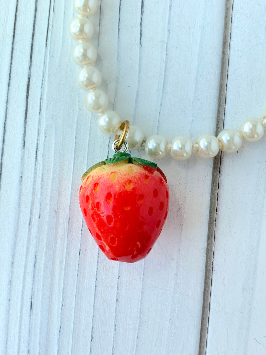 Lenora Dame Pearly Strawberry Necklace