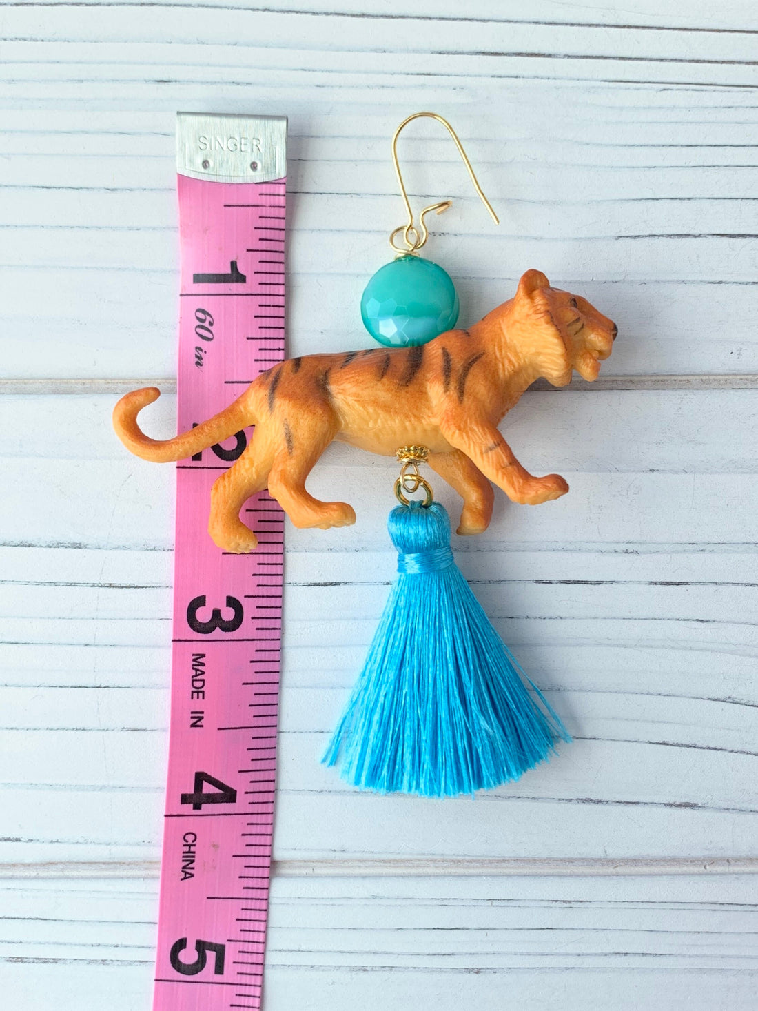 Bengal Tiger Tassel Earrings