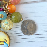 Lenora Dame LOL Emoji Purse and Bag Charm - Keychain