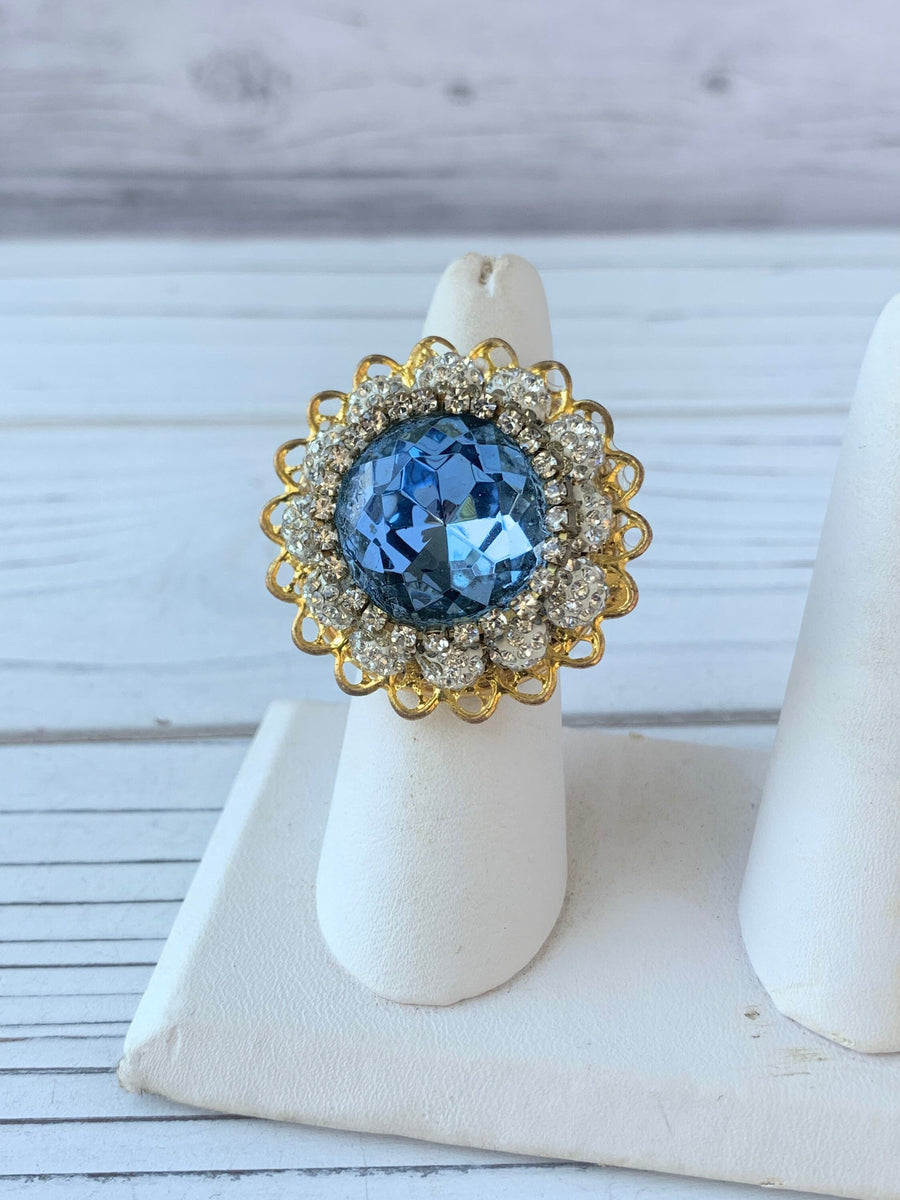 Lenora Dame Baby's Got the Blues Statement Ring