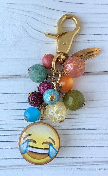 Lenora Dame LOL Emoji Purse and Bag Charm - Keychain
